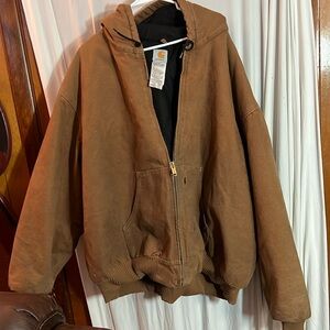 Brown Carhartt Lined Coat